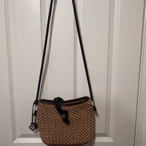 Brighton Tan and Black Crossbody Bag